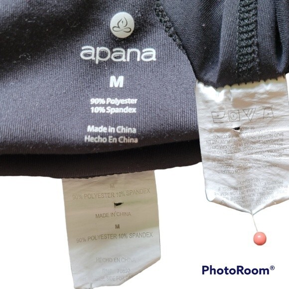 APANA ANIMAL PRINT BLACK & WHITE LEGGINGS - M - Picture 6 of 9